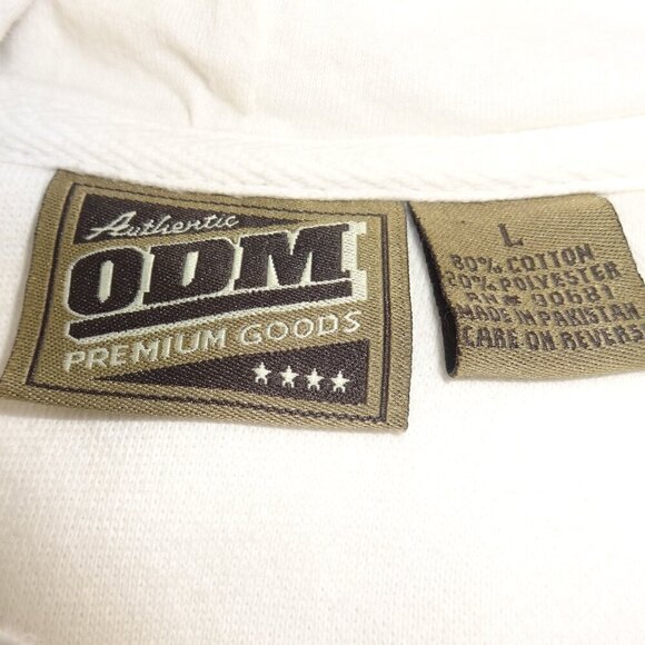 ODM Jimmy Hendrix hoodie size L cream color, very good condition, cotton ,poly - Picture 3 of 8